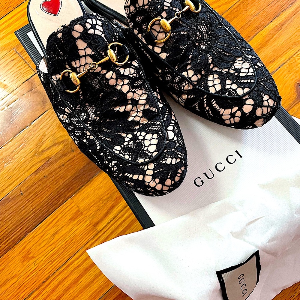 AUTHENTIC Gucci lace mules